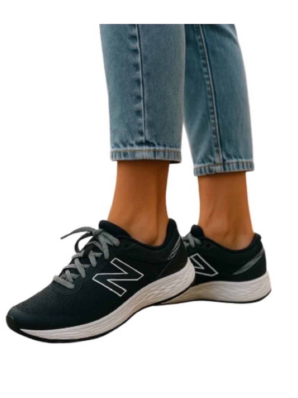 NEW BALANCE 520 V3 Comfort Ride Running Shoe Black Grey White Textile Upper 9